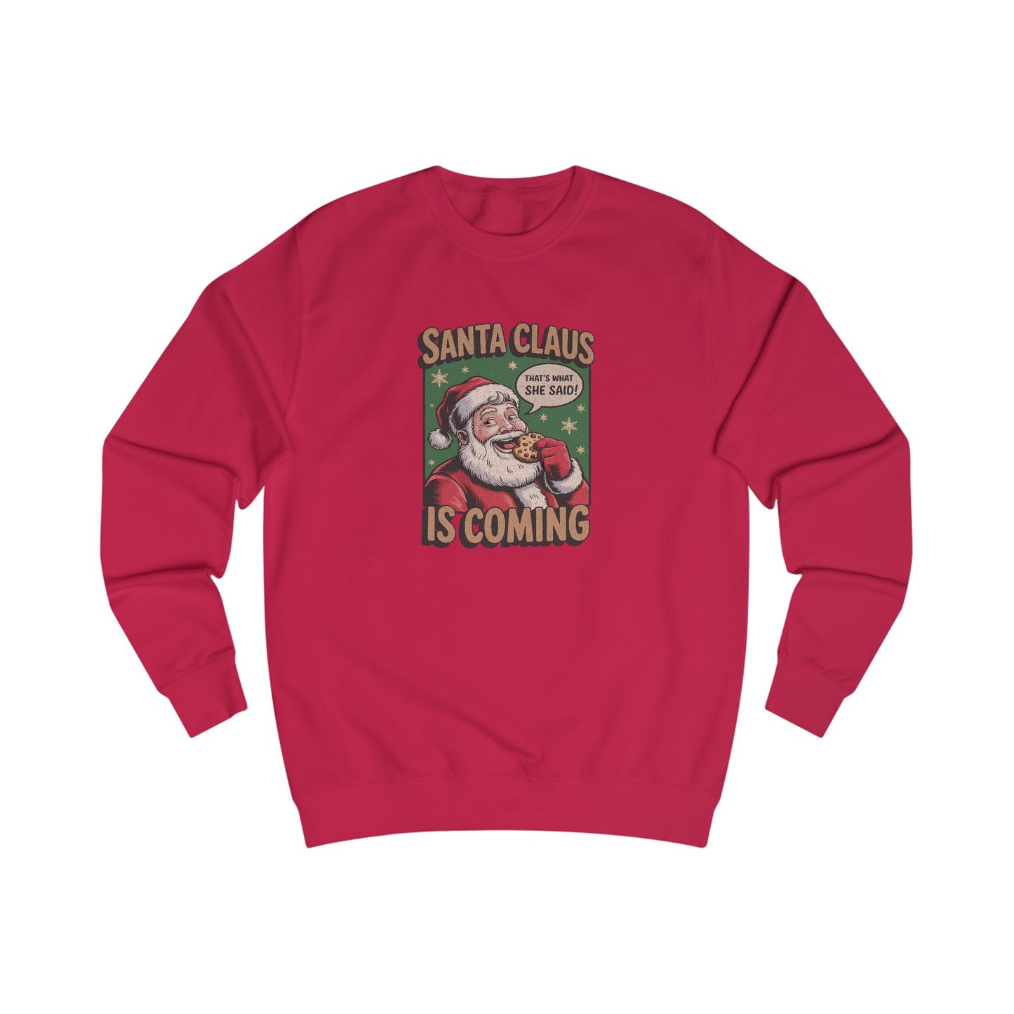 Santa Claus is Coming — Vintage Christmas Sweatshirt (Light)