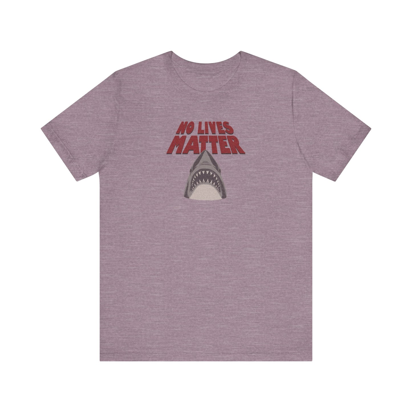 No Lives Matter — Jaws-Inspired Retro Tee (Light)