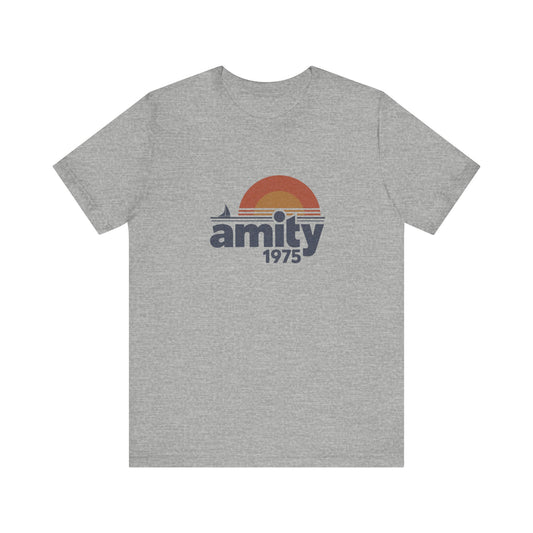 Amity Island 1975 — Jaws-Inspired Retro Tee (Light)