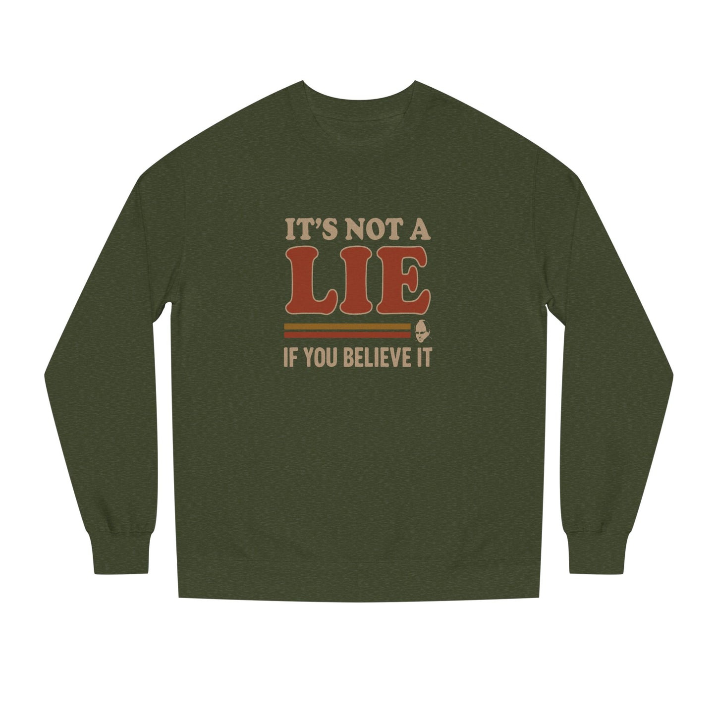 It’s Not a Lie, If You Believe It — George Costanza Retro Sweatshirt (Dark)