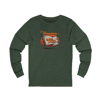 I'm Surrendering to Fun — Fun with Flags Retro Long Sleeve (Dark)