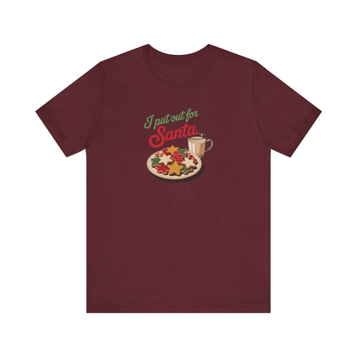 I Put Out for Santa — Retro Christmas Cookies Tee (Dark)