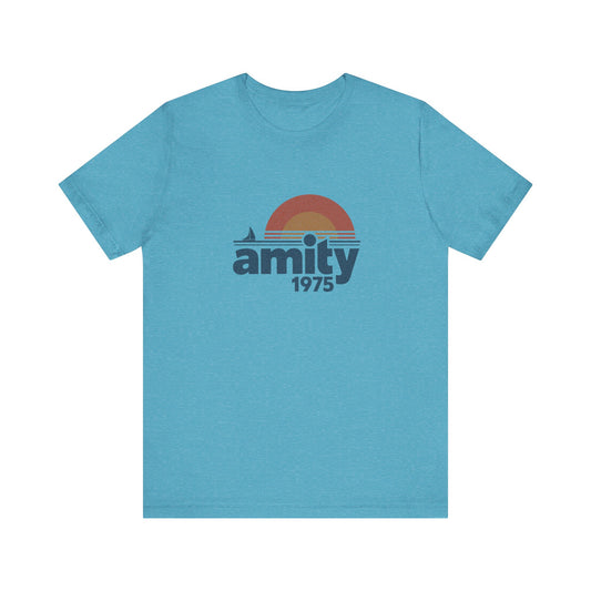 Amity Island 1975 — Jaws-Inspired Retro Tee (Light)