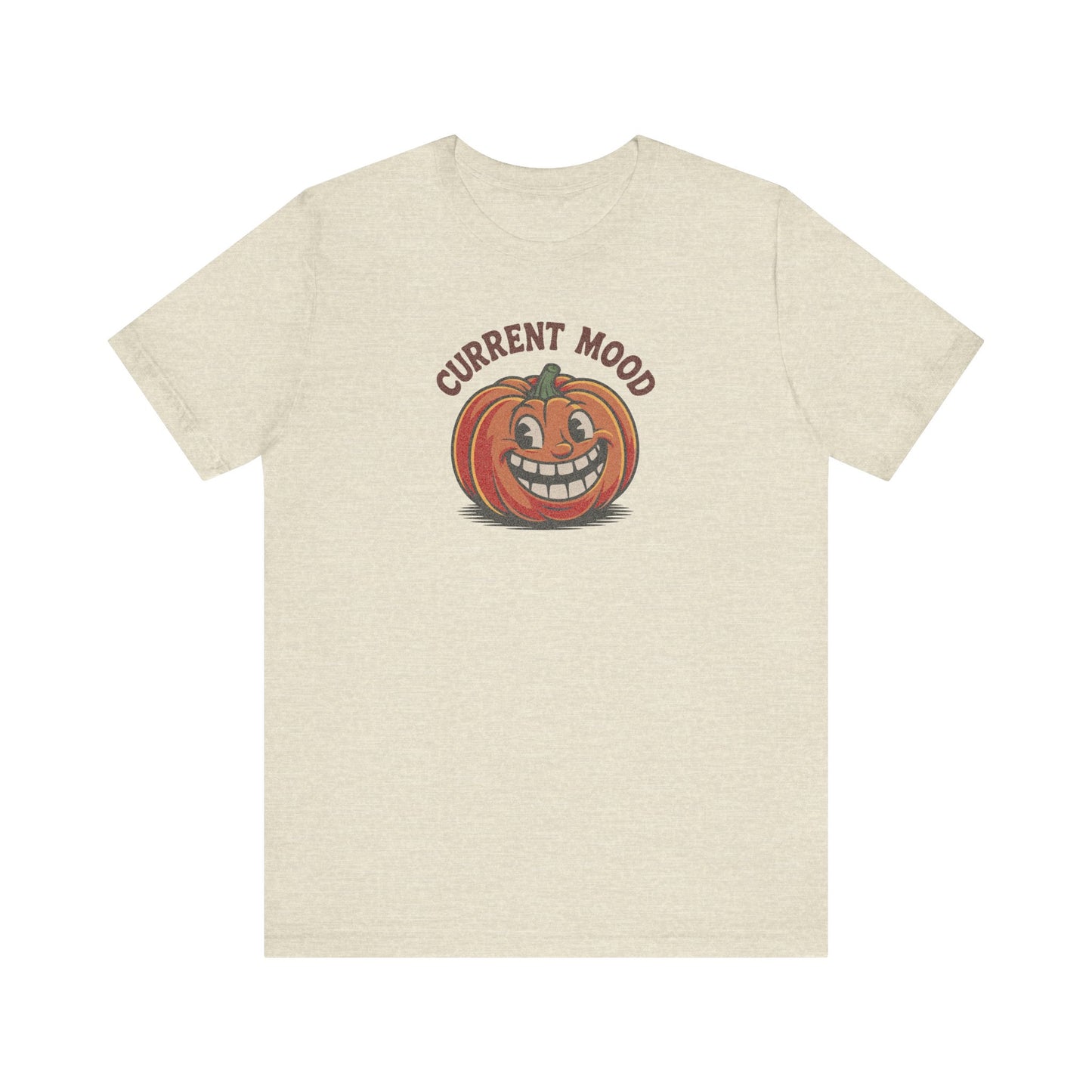 Current Mood (Toothy Jack) — Retro Halloween Tee (Light)