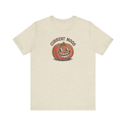 Current Mood (Toothy Jack) — Retro Halloween Tee (Light)