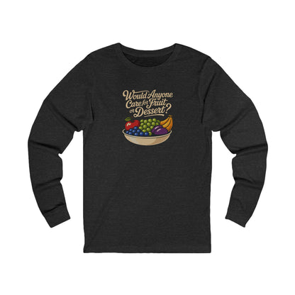 Would Anyone Care for Fruit or Dessert? — Clue Retro Long Sleeve (Dark)