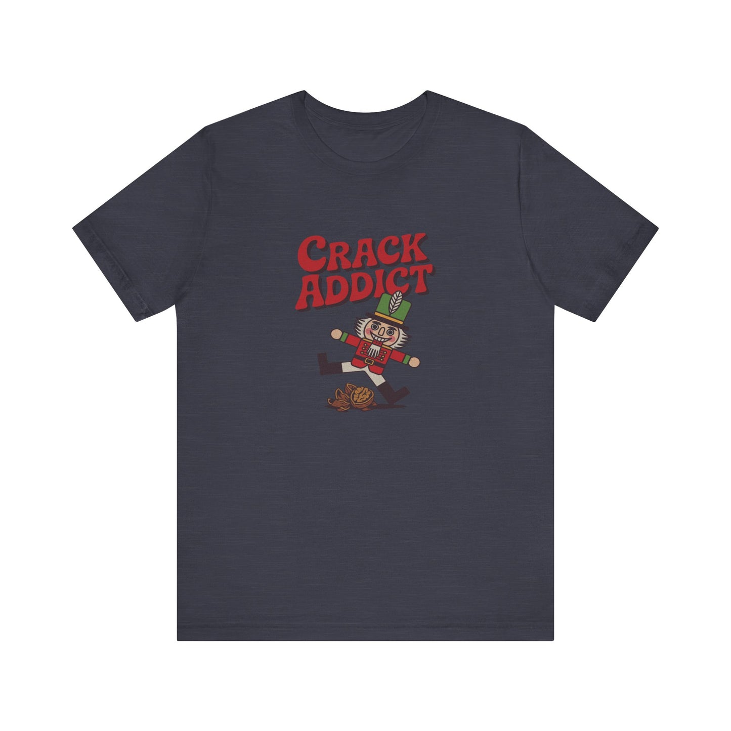 Crack Addict Nutcracker (Unhinged Remix) — Retro Tee (Dark)