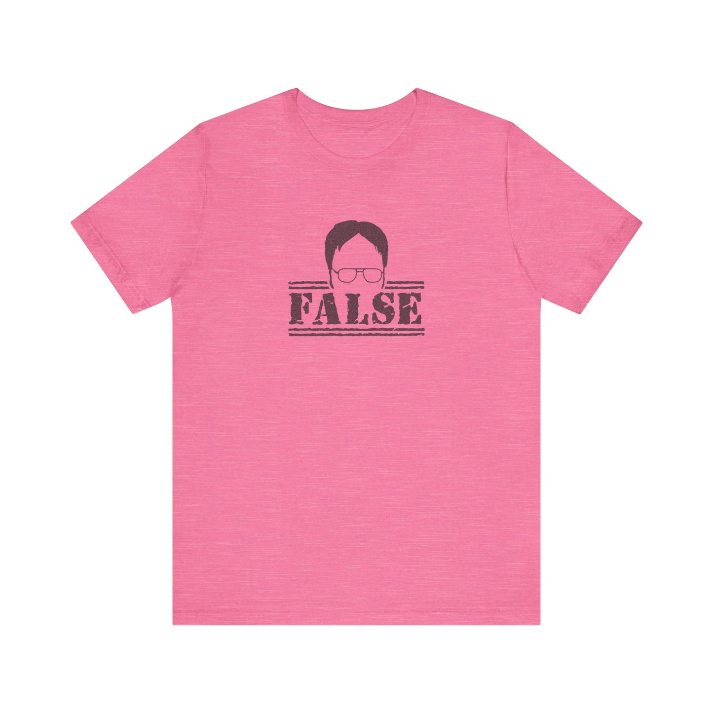 Dwight Schrute FALSE —  The Office-Inspired Retro Tee (Light)