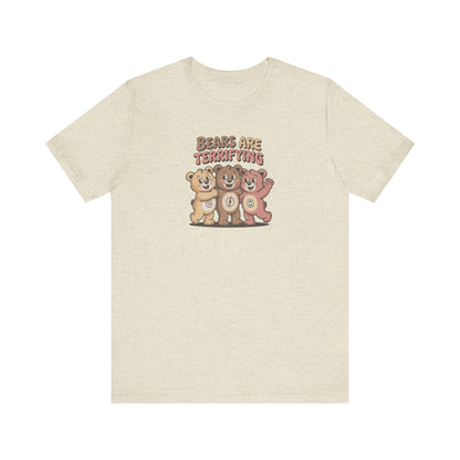 Bears Are Terrifying (Cute Remix) — Retro Tee (Light)