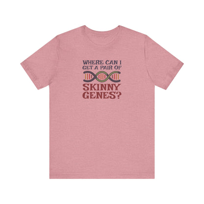 Pair of Skinny Genes (Colorful) — Retro Graphic Tee (Light)