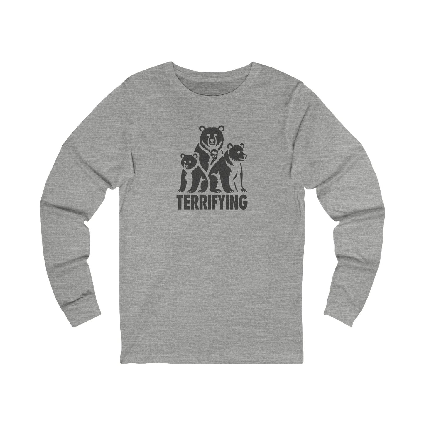 Bears Are Terrifying — Retro Silhouette Long Sleeve (Light)