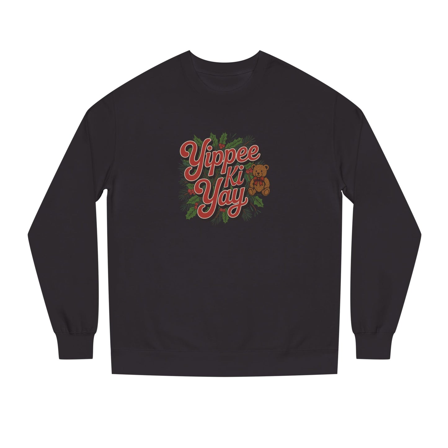 Yippee Ki Yay — Die Hard Retro Christmas Sweatshirt (Dark)