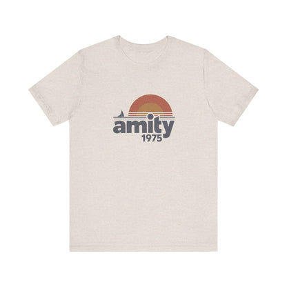 Amity Island 1975 — Jaws-Inspired Retro Tee (Light)