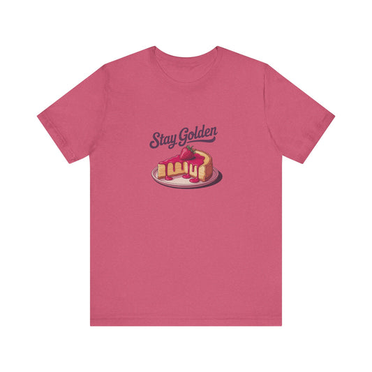 Stay Golden — Retro Cheesecake Graphic Tee (Light)