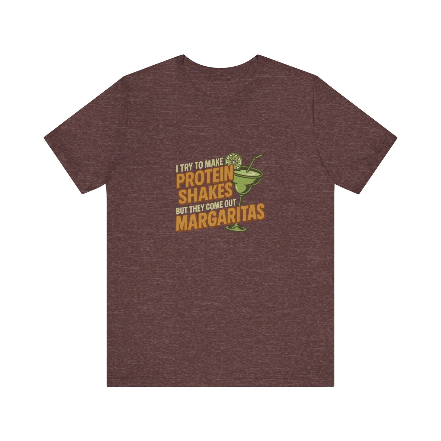 Protein Shakes (Oops, All Margaritas) — Retro Tee (Dark)