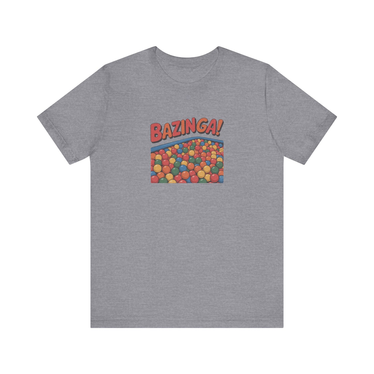 Bazinga! Ball Pit — Big Bang Theory Retro Tee (Light)