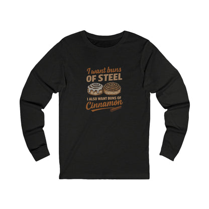 Buns of Steel (and Cinnamon) — Workout Long Sleeve (Dark)