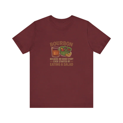 Bourbon > Eating a Salad — Graphic Retro Tee (Dark)