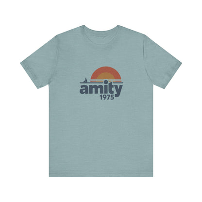 Amity Island 1975 — Jaws-Inspired Retro Tee (Light)