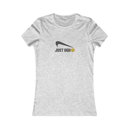 Just Ugh 😒 Athletic Parody — Retro Workout Women's Tee (Light)
