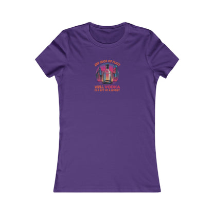 Vodka is a Bit of a Hobby — Retro Graphic Women's Tee (Dark)