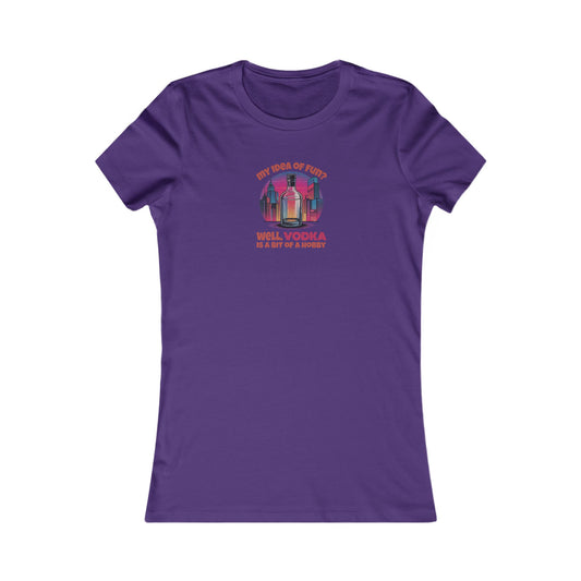 Vodka is a Bit of a Hobby — Retro Graphic Women's Tee (Dark)
