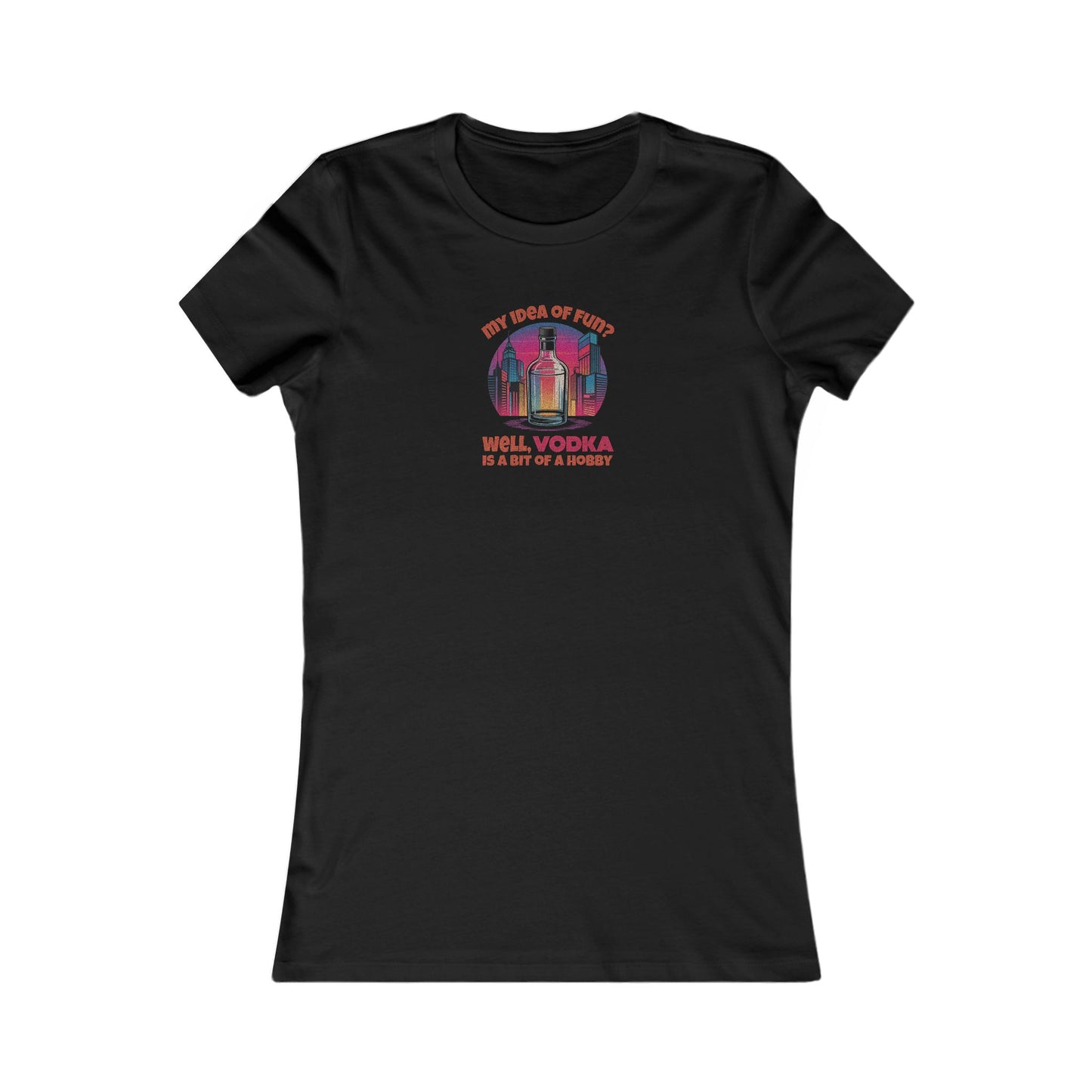 Vodka is a Bit of a Hobby — Retro Graphic Women's Tee (Dark)