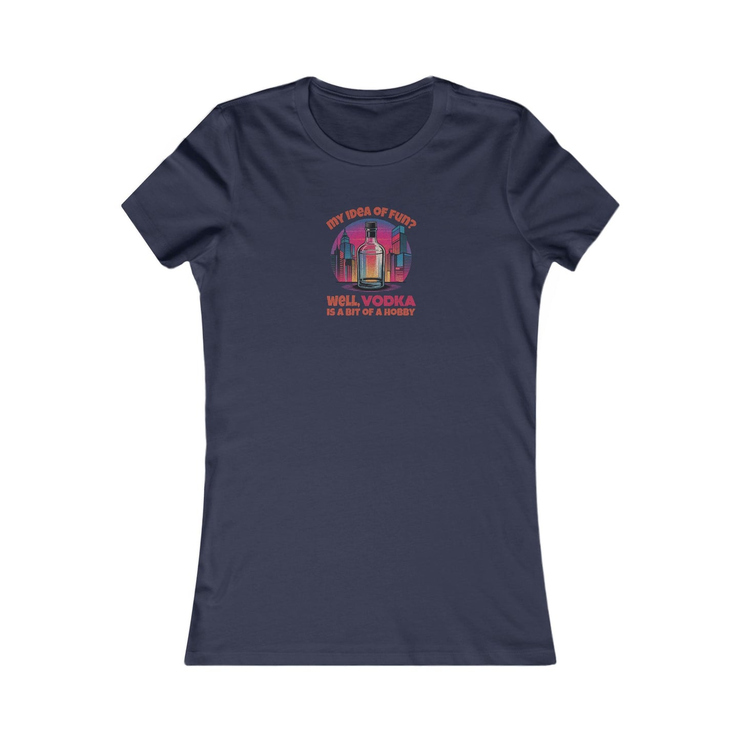 Vodka is a Bit of a Hobby — Retro Graphic Women's Tee (Dark)