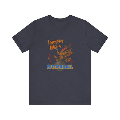 Like a Butterball — Miley Cyrus Thanksgiving Parody Retro Tee (Dark)