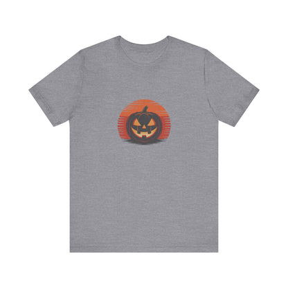 Retro Jack: Sliced Sunset — Halloween Sunset Tee (Light)