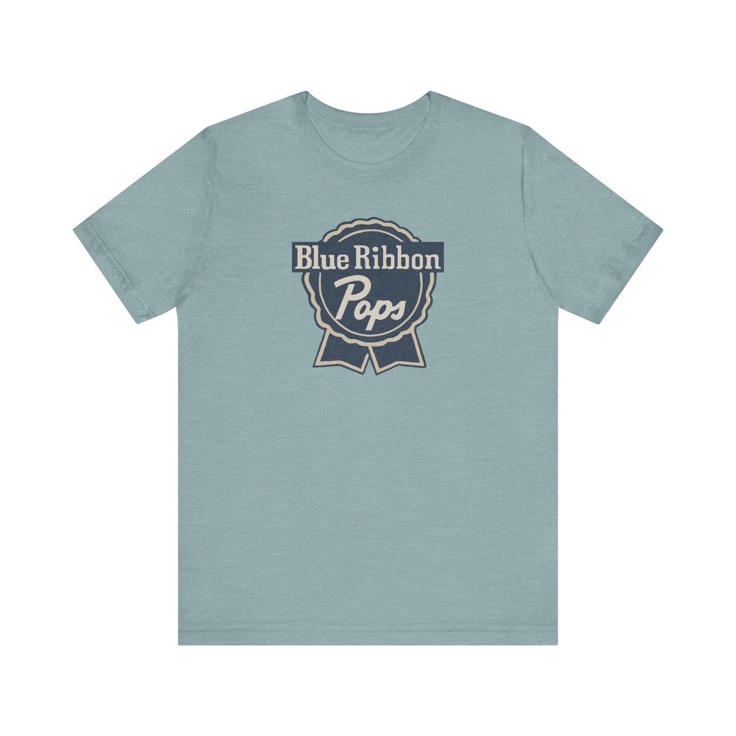 Blue Ribbon Pops Shirt — Funny Dad Gift, Retro Beer Dad Tee