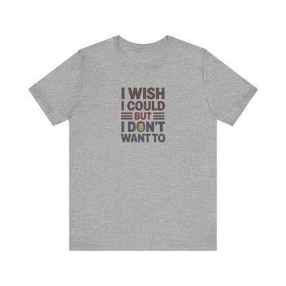 I Wish I Could, But I Don't Want To — Phoebe Buffay Retro Tee (Light)