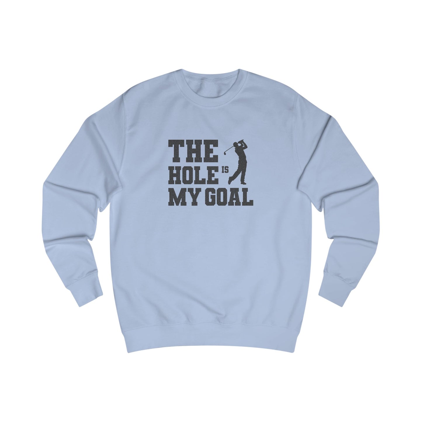 The Hole Is My Goal — Golf Silhouette Retro Sweatshirt (Light)