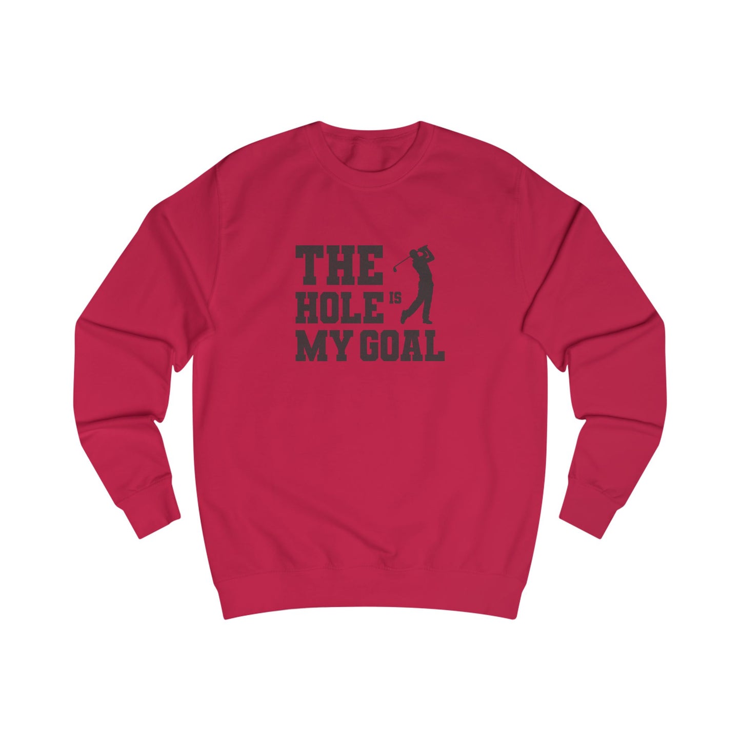 The Hole Is My Goal — Golf Silhouette Retro Sweatshirt (Light)