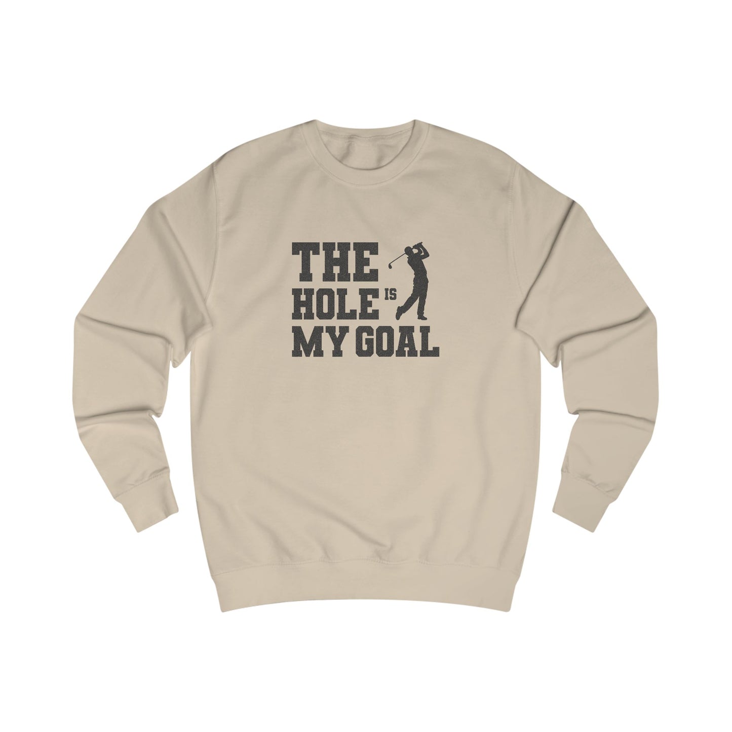 The Hole Is My Goal — Golf Silhouette Retro Sweatshirt (Light)