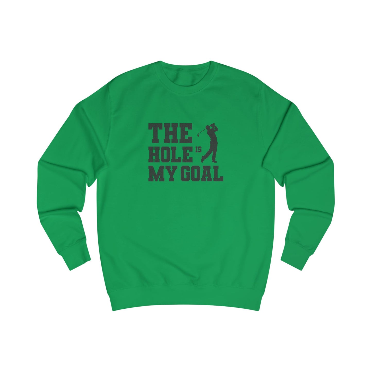The Hole Is My Goal — Golf Silhouette Retro Sweatshirt (Light)