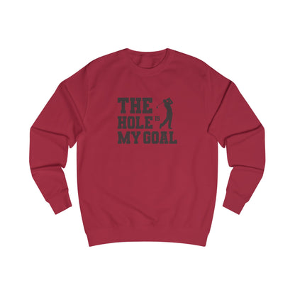 The Hole Is My Goal — Golf Silhouette Retro Sweatshirt (Light)