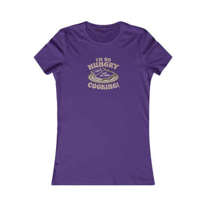I'm So Hungry, I Could Eat My Own Cooking — Retro Women's Tee (Dark)