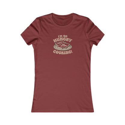 I'm So Hungry, I Could Eat My Own Cooking — Retro Women's Tee (Dark)