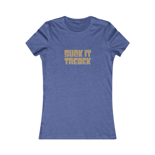 Suck It Trebek — SNL Celebrity Jeopardy Sketch Retro Women's Tee (Dark)