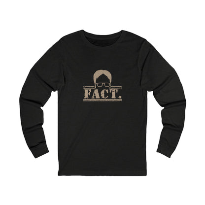 Dwight Schrute FACT. — The Office-Inspired Long Sleeve (Dark)