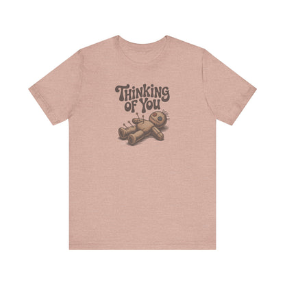The Voodoo That You Do, So Well — Retro Voodoo Doll Tee (Light)