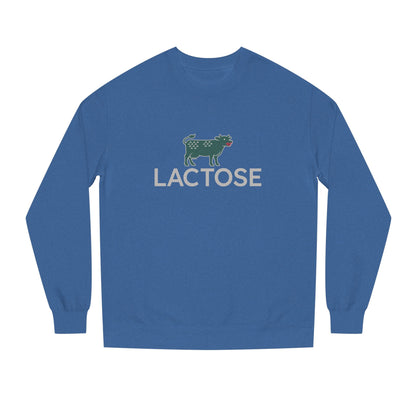 Life is a Beautiful… Typo – LACTOSE Logo Parody Retro Sweatshirt (Dark)
