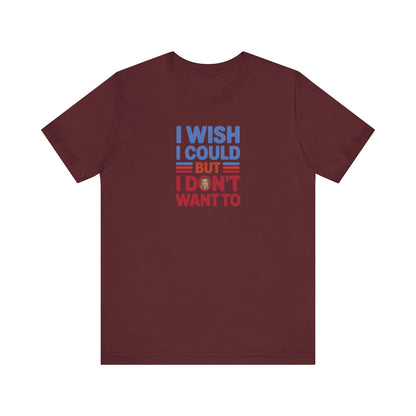 I Wish I Could, But I Don't Want To — Phoebe Buffay Retro Tee (Dark)