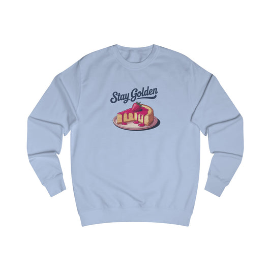 Stay Golden — Retro Cheesecake Graphic Sweatshirt (Light)