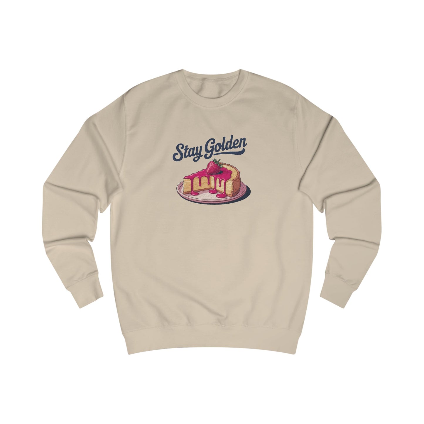 Stay Golden — Retro Cheesecake Graphic Sweatshirt (Light)
