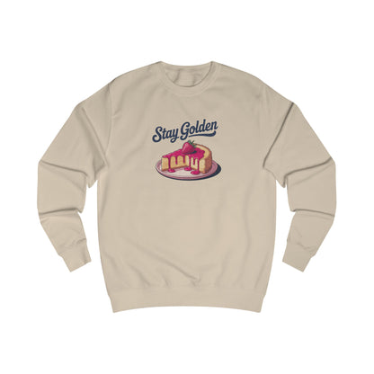 Stay Golden — Retro Cheesecake Graphic Sweatshirt (Light)