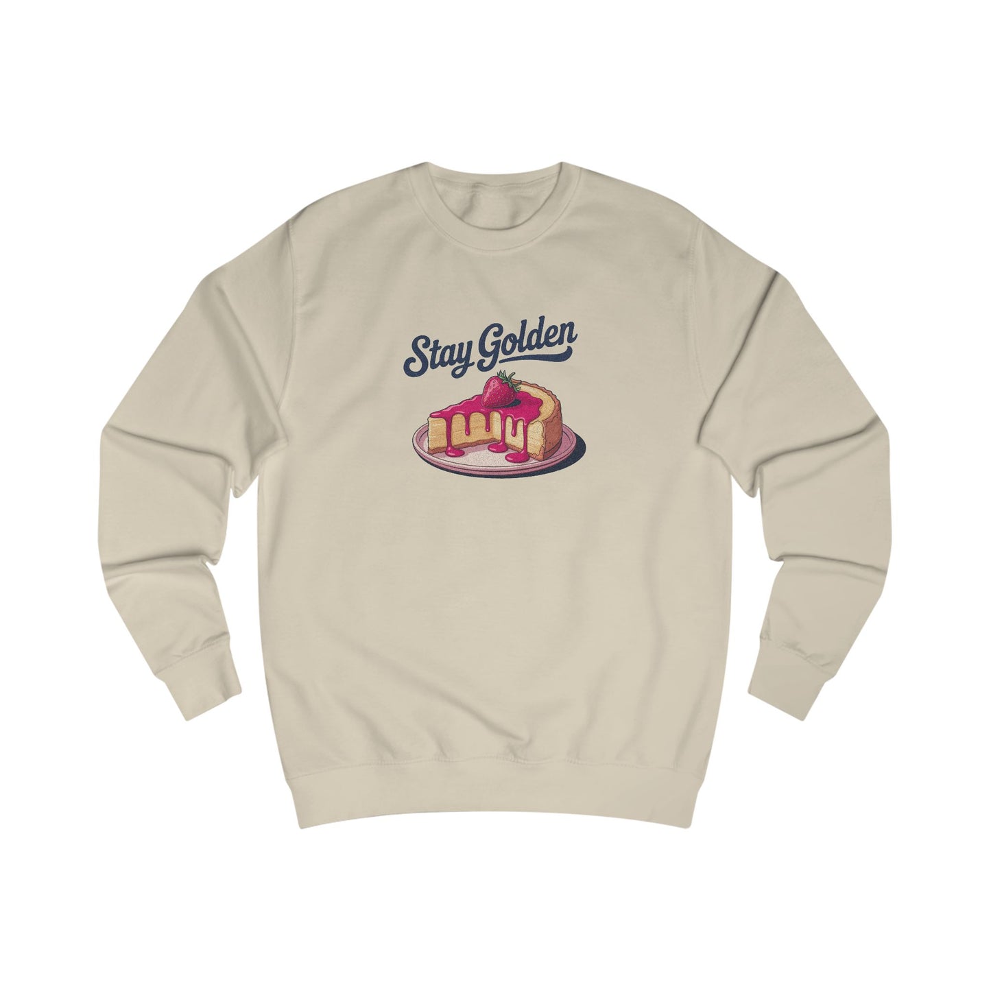 Stay Golden — Retro Cheesecake Graphic Sweatshirt (Light)