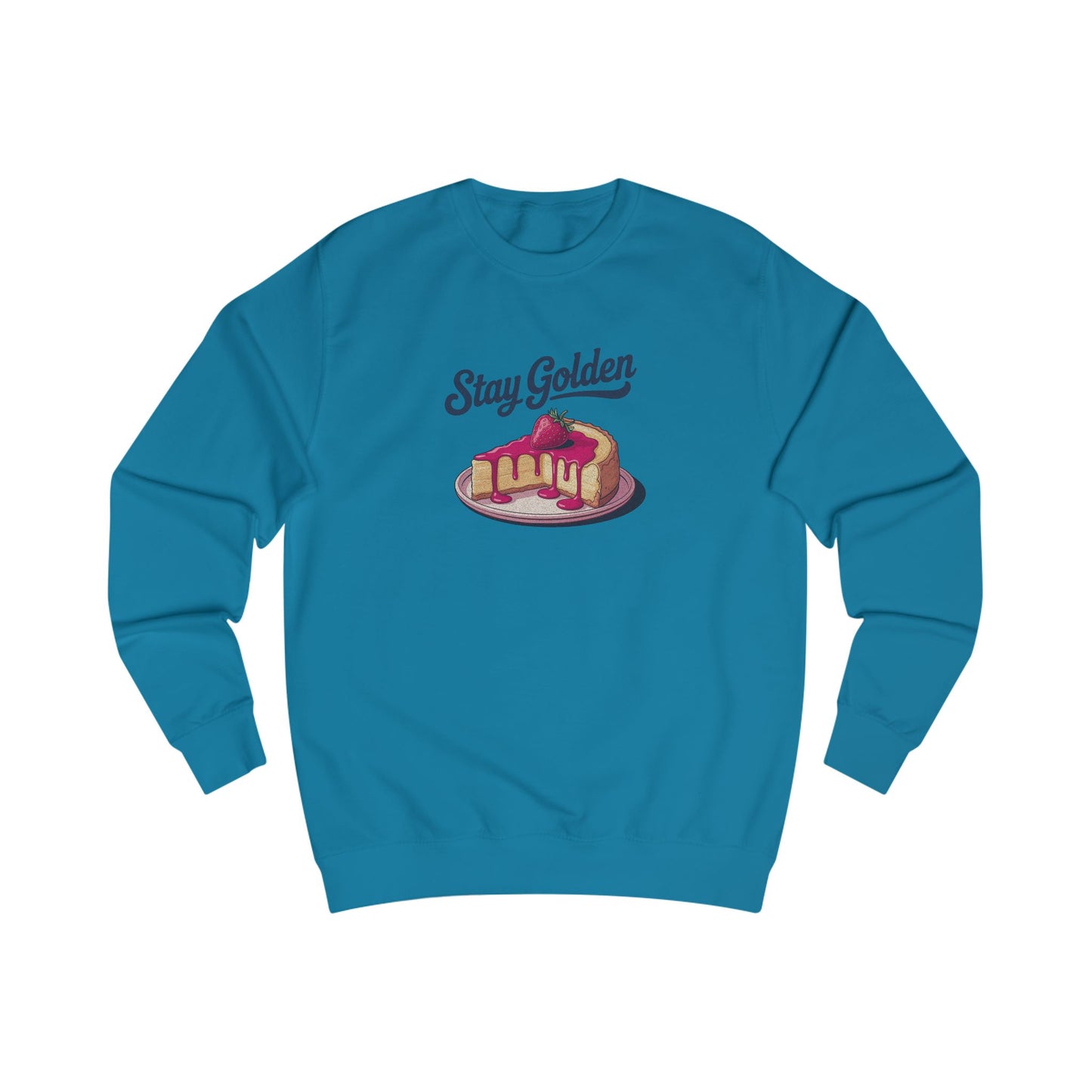 Stay Golden — Retro Cheesecake Graphic Sweatshirt (Light)