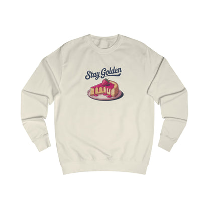 Stay Golden — Retro Cheesecake Graphic Sweatshirt (Light)